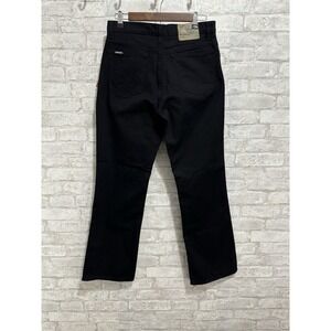 Vtg Jordache 11/12 Denim Fit & Flare Black Jeans Y2K Cotton Rare 31x30
